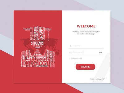 Login Page form in login sign signup startup typography ui ux website