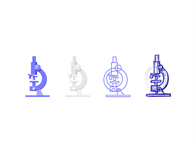 Microscopic Details! design flow icon illustration microscope mobile process scientist ui ux website wireframe