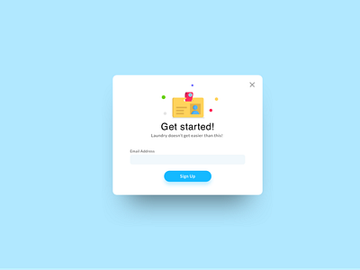 Signup Modal - Laundry App