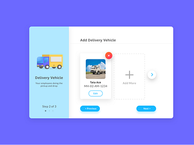 Add Delivery Vehicle - Laundry App app bright delivery design flat graphic icon illustration laundry mobile typography ui ux vector vehicle web website