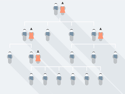 Gender Selection data visualization family tree flat flat design gender heritage icons illustration minimal simplicity vector