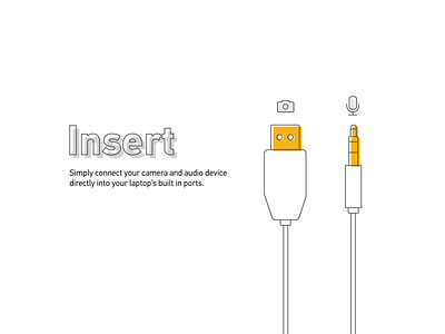 Insert here illustration art cable hardware icons insert line software wires