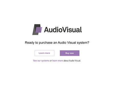 Audio Visual sign up UI design