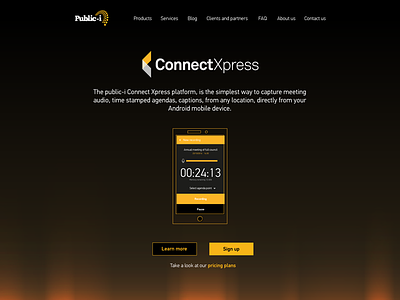 Landing page header image awesome dark header leanding page phone sign up