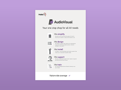Audio visual flyer v1 advertising audio av c2a flyer hardware marketing visual