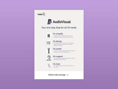 Audio visual flyer v1 advertising audio av c2a flyer hardware marketing visual