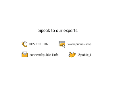 Speak to our experts c2a contact email icons phone twitter us website