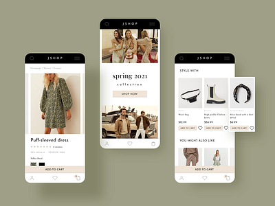 Online shop interface design by Elina on Dribbble