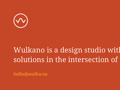 Wulkanik minimalistic portfolio responsive studio web