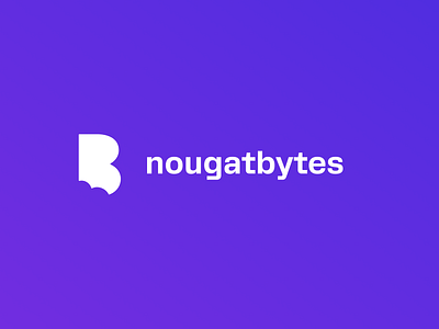 nougatbytes logo branding design development studio experience design graphic design illustration interaction design logo ui vector