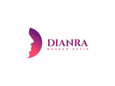 DIANRA Masker Kefir beauty cosmetics face feminine girl logo masker simple woman