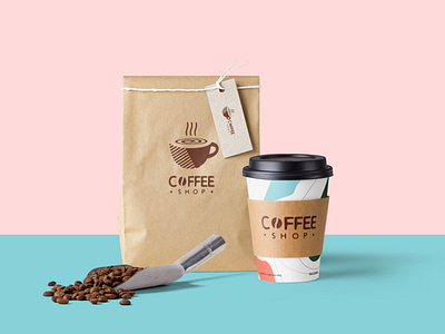 Coffee Shop baverage black brown cafe coffee drink hot icon logo morning mug package