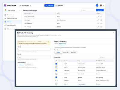 Search engine dashboard