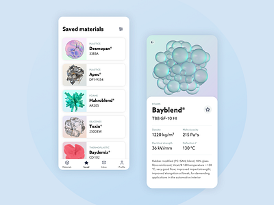 Concept app for material discovery