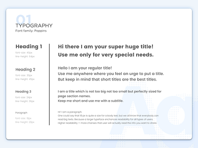 Typography style guide font poppins style guide typography guide typography system web design