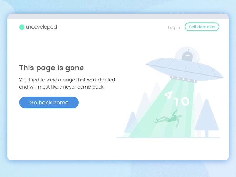 410 error page example