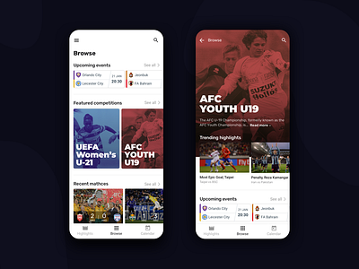 Football App competition football mobile app soccer soccer app uefa video app