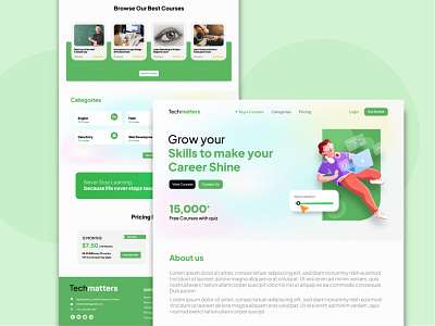 Educational - Landing Page UI