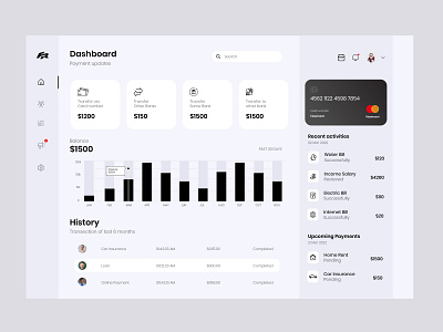 Financial Dashboard UI app branding dashboard ui design finance website ui illustration landing page ui logo ui ux vector