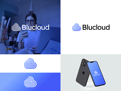 blucloud app branding design graphic design illustration logo typography ui ux vector