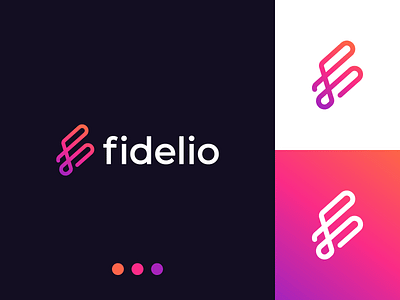 fidelio app branding design graphic design illustration logo typography ui ux vector