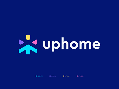 uphome app branding design graphic design logo