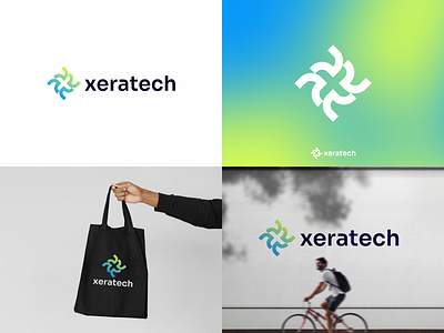 xeratech branding design graphic design logo