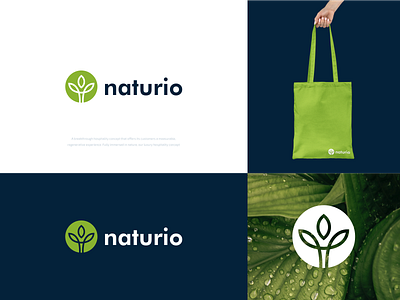 naturio branding design graphic design logo