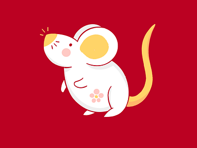 Year of the Rat illustration lunarnewyear mouse procreate rat