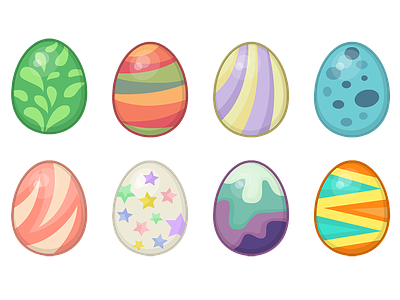 Eggs egg eggs game patterns vector