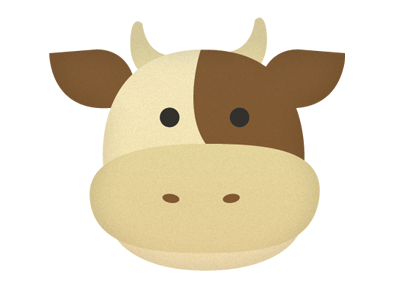 It's a Cow! animal character design cow illustration noise