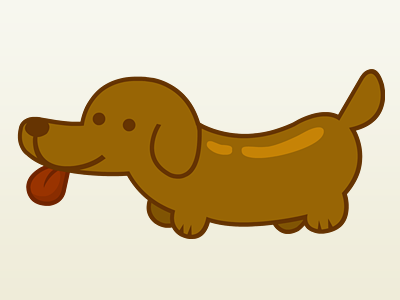 Frankie dachshund flash frankie hotdog illustration vector