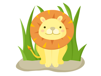 Roaaaaar cute illustration lion
