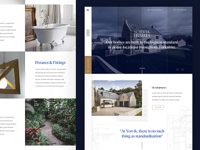 Website concept bar blue development homepage homes house landing page menu menubar property serif side web website