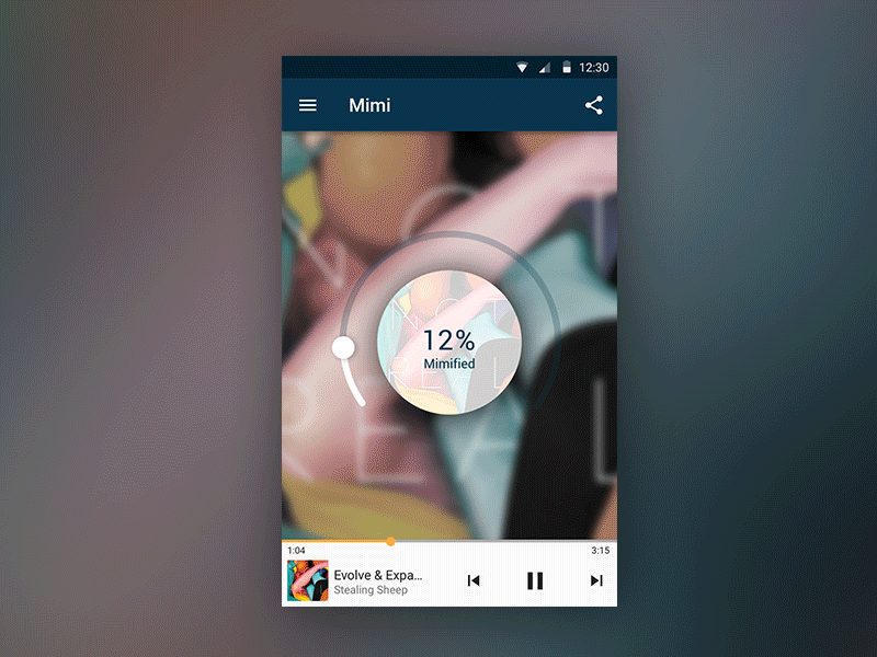 Mimi Music for Android sound color blur mimi player music android