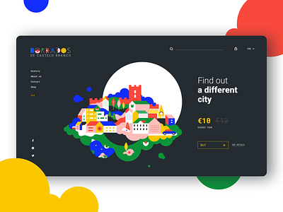 Bordados circle city colors design dribbble illustration interface logo portugal ux ui