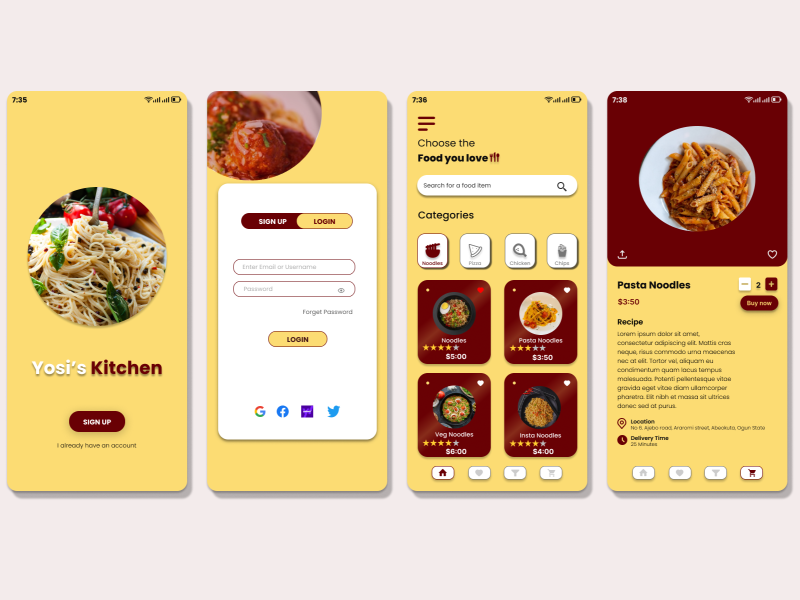 Food Ordering App by Obanijesu Ajayi on Dribbble