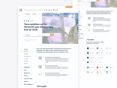 Procim Design System app app store art brand book branding color pallet creative design design design system icon sketch style guide typography ui ux visual web web web design website wireframes
