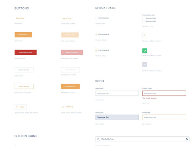 Simple UI elements for Procim action action link app app button clean dashboard design systems flat input minimal mobile product design simple sketch style guide styleguide ui ui components ui elements user interface ux web