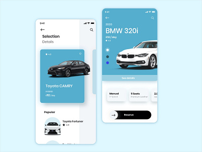 Car rental concept app car concept design flow ios mobile sketch ui ux vector wireframes