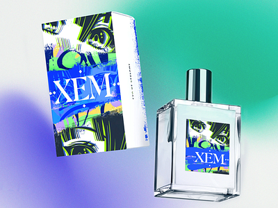XEM - Unisex Fragrance branding fragrance graphic design illustration packaging vector