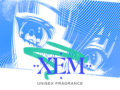 XEM - Unisex Fragrance branding design fragrance gender neutral graphic design illustration manga unisex vector