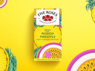 Tea Packaging branding design fresh fruit infusion graphic design illustration packaging south african vibrant
