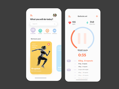 Fitness app design app design graphic design ui ux ux uiux design