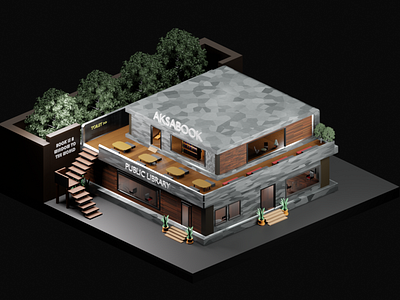 3d Blender Public Library 3d arshitecture blender design graphic design isometric library