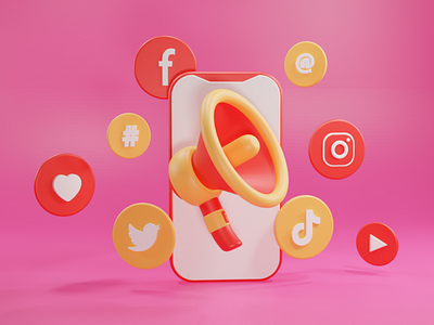 3D Icon Digital Marketing