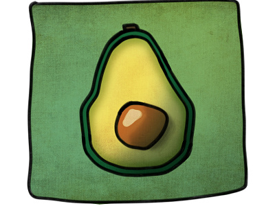 Avocado avocado digital draw fruit fruits green illustration photoshop photoshop art