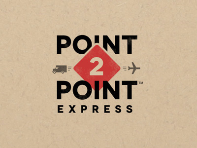 Point2Point (San Francisco Courier) app courier francisco icon logo retro san vector vintage