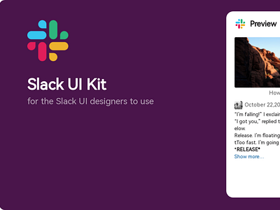 Slack UI Kit Freebie