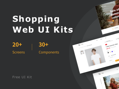 Free Mockplus Shopping Web UI Kits
